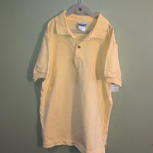 NWOT Boys Jason Scott Yellow Polo Shirt